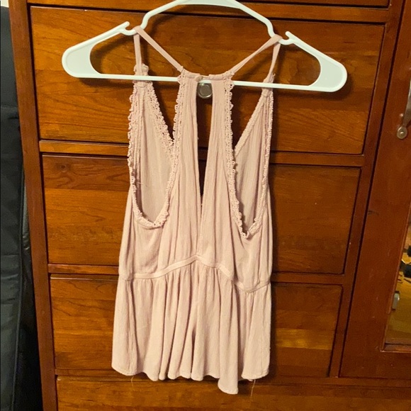 Lace trim LA hearts rank top - Picture 5 of 5